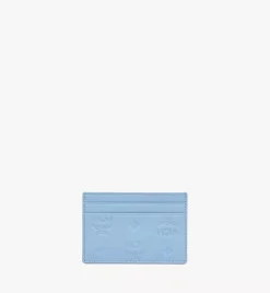 Aren Card Case In Embossed Monogram Leather
