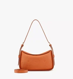 Aren Flap Hobo In Embossed Monogram Leather