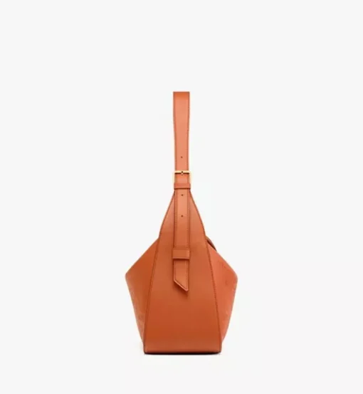 Aren Flap Hobo In Embossed Monogram Leather