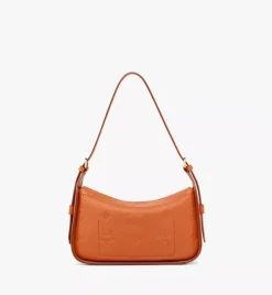 Aren Flap Hobo In Embossed Monogram Leather