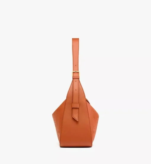 Aren Flap Hobo In Embossed Monogram Leather