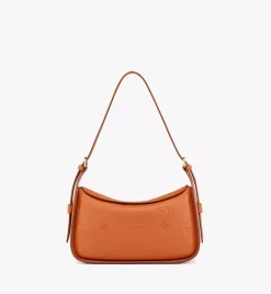 Aren Flap Hobo In Embossed Monogram Leather
