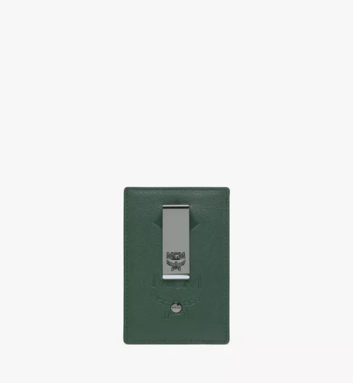 Aren Money Clip Card Case In Maxi Monogram Leather