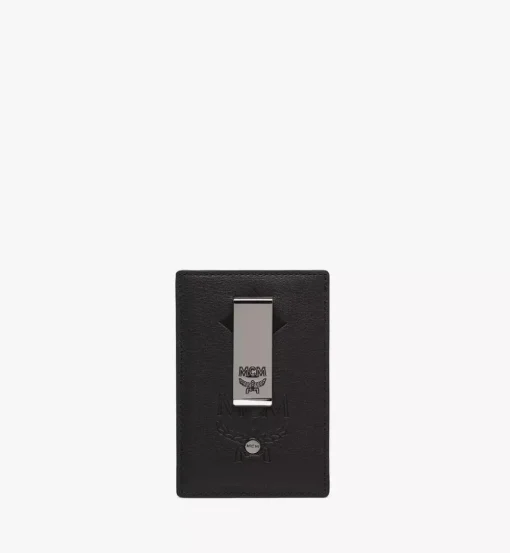 Aren Money Clip Card Case In Maxi Monogram Leather
