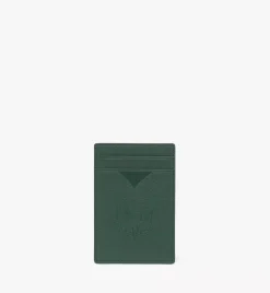Aren Money Clip Card Case In Maxi Monogram Leather