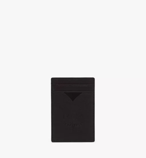 Aren Money Clip Card Case In Maxi Monogram Leather