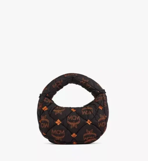 Aren Quilted Hobo In Maxi Monogram Nylon
