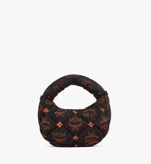 Aren Quilted Hobo In Maxi Monogram Nylon