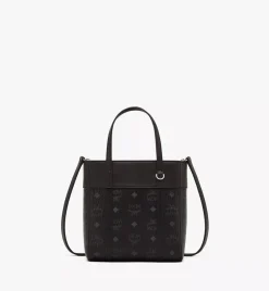 Aren Top-Zip Shopper In Visetos Leather Mix