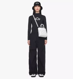 Aren Top-Zip Shopper In Visetos Leather Mix