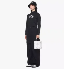 Aren Top-Zip Shopper In Visetos Leather Mix