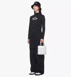 Aren Top-Zip Shopper In Visetos Leather Mix