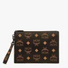Aren Wristlet Zip Pouch In Maxi Visetos