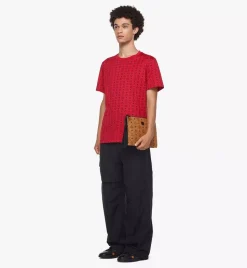 Aren Wristlet Zip Pouch In Visetos