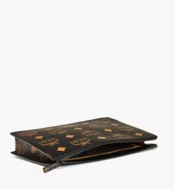 Aren Wristlet Zip Pouch In Maxi Visetos
