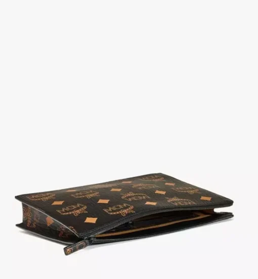 Aren Wristlet Zip Pouch In Maxi Visetos