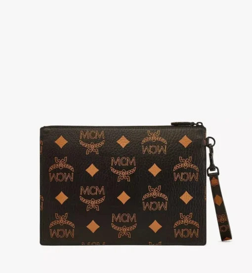 Aren Wristlet Zip Pouch In Maxi Visetos