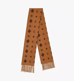 Bicolor Monogram Jacquard Stole