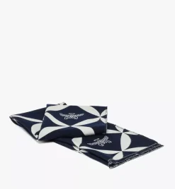 Bicolor Monogram Jacquard Wool Stole