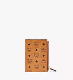 Bifold Zip Card Wallet In Visetos Original