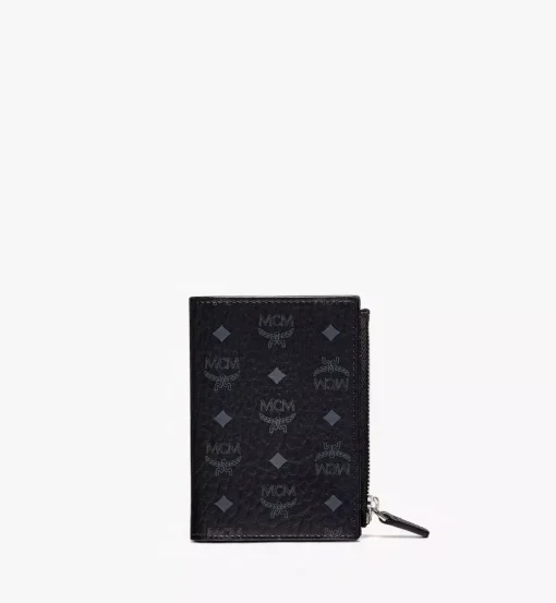 Bifold Zip Card Wallet In Visetos Original