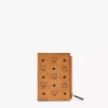 Bifold Zip Card Wallet In Visetos Original