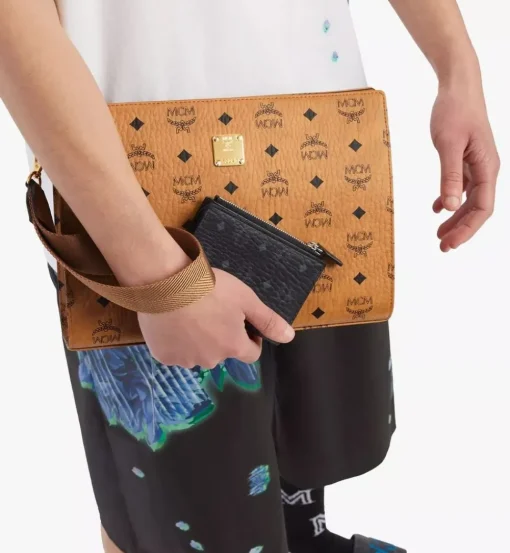 Bifold Zip Card Wallet In Visetos Original