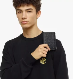 Bifold Zip Card Wallet In Visetos Original