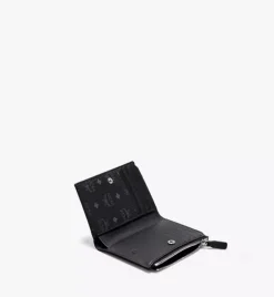Bifold Zip Card Wallet In Visetos Original