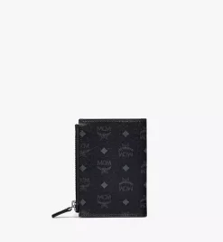 Bifold Zip Card Wallet In Visetos Original