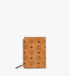 Bifold Zip Card Wallet In Visetos Original