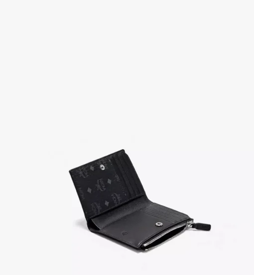 Bifold Zip Card Wallet In Visetos Original