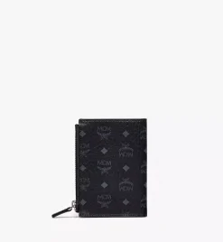 Bifold Zip Card Wallet In Visetos Original