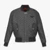 Bomber Jacket In Lauretos Denim Jacquard