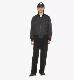 Bomber Jacket In Lauretos Denim Jacquard