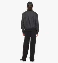Bomber Jacket In Lauretos Denim Jacquard