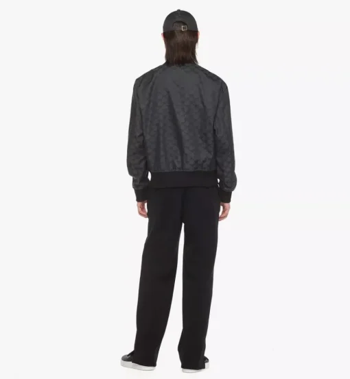 Bomber Jacket In Lauretos Denim Jacquard