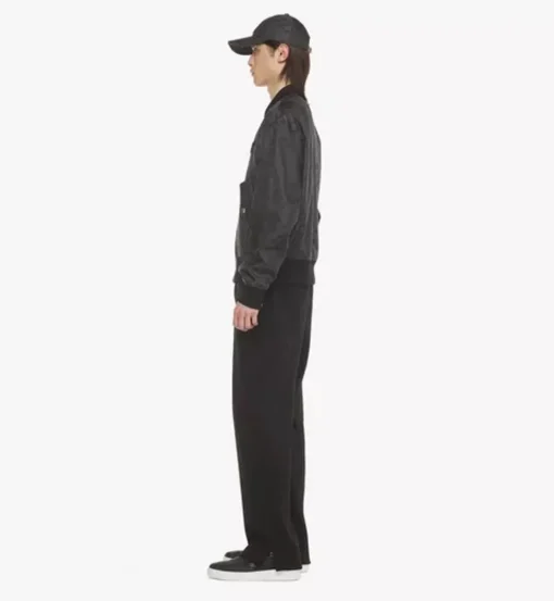 Bomber Jacket In Lauretos Denim Jacquard
