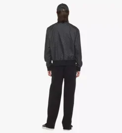 Bomber Jacket In Lauretos Denim Jacquard