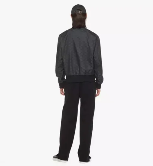 Bomber Jacket In Lauretos Denim Jacquard