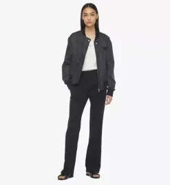 Bomber Jacket In Lauretos Denim Jacquard