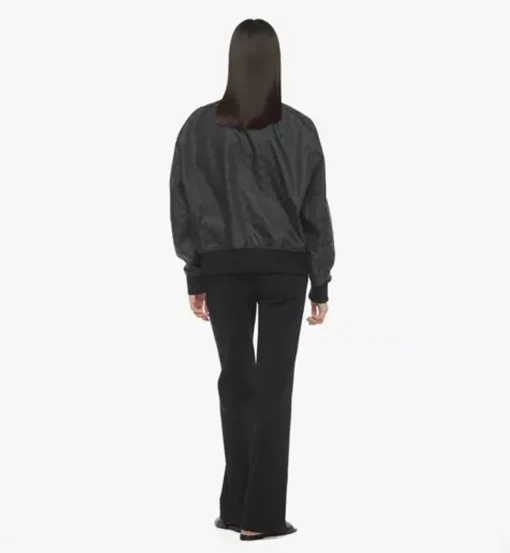 Bomber Jacket In Lauretos Denim Jacquard