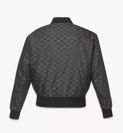Bomber Jacket In Lauretos Denim Jacquard