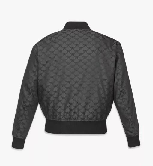 Bomber Jacket In Lauretos Denim Jacquard