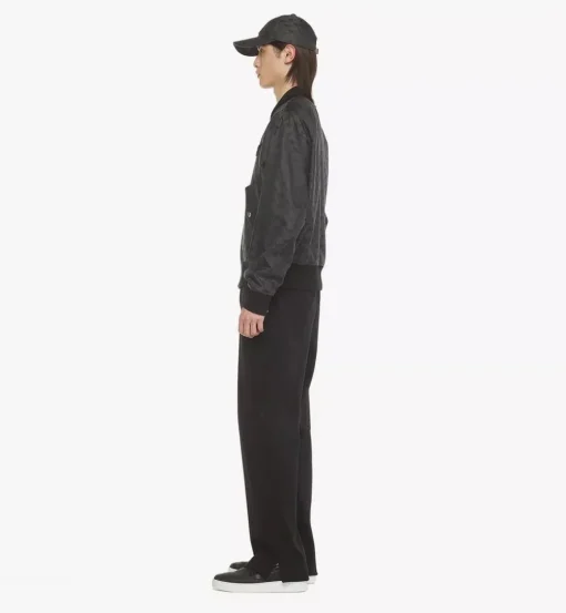 Bomber Jacket In Lauretos Denim Jacquard