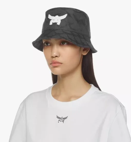 Bucket Hat In Lauretos Denim Jacquard