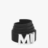 Claus M Reversible Belt 1.75" In Embossed Monogram Leather