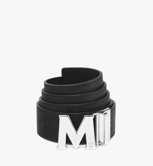 Claus M Reversible Belt 1.75" In Embossed Monogram Leather
