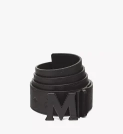 Claus M Reversible Belt 1.75" In Embossed Monogram Leather