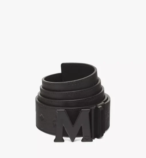 Claus M Reversible Belt 1.75" In Embossed Monogram Leather
